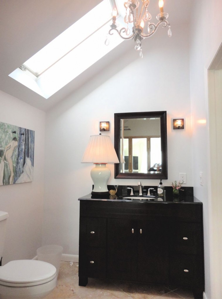 Bathroom Vanity with skylight